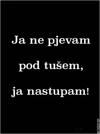Nastup pod tušem