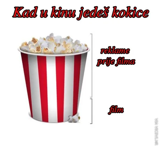 Kad u kinu jedeš kokice