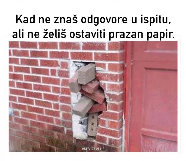 Ostaviti prazno ili napisati bilo što