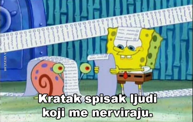 Kratak spisak ljudi koji me nerviraju