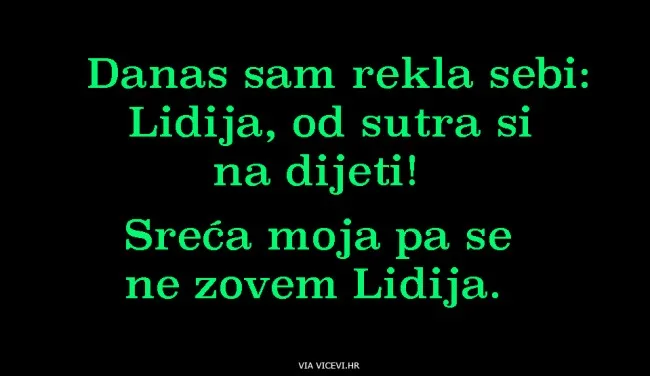 Od sutra sam na dijeti