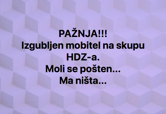 Ma zaboravi!