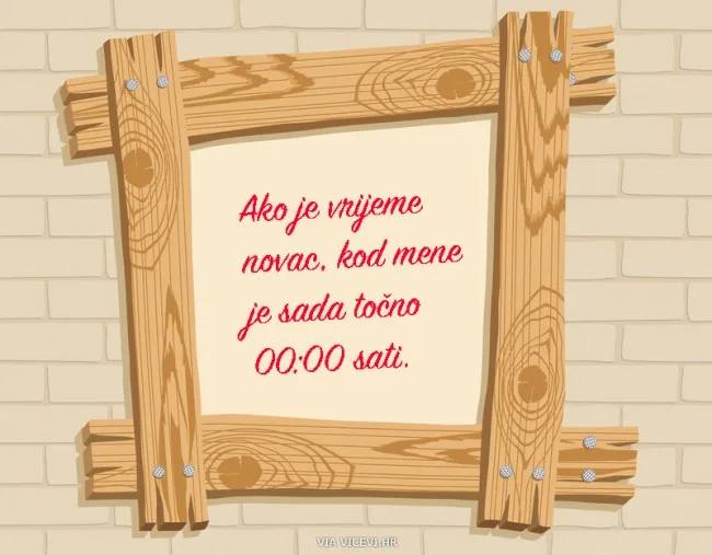 Ako je vrijeme novac