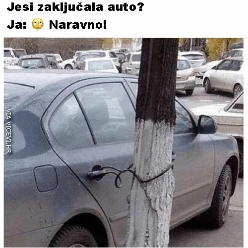 Jesi zaključala auto?