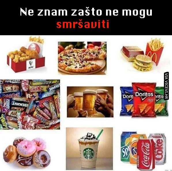 Moram još spomenuti slaninu i sladoled